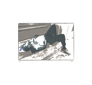 Left for dead, sérigraphie Albertine 1994